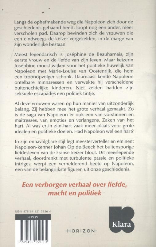 Achterkant van Het hart van Napoleon