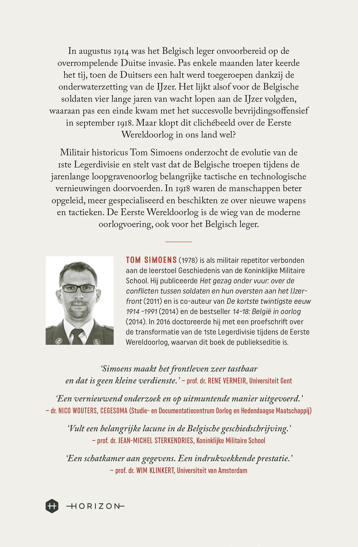 Achterkant van De chaos van het slagveld