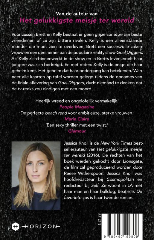 Achterkant van De favoriete zus