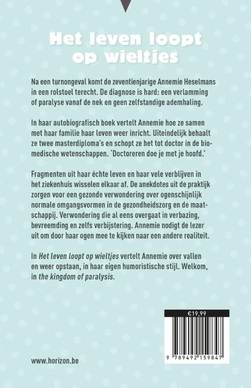 Achterkant van Het leven loopt op wieltjes
