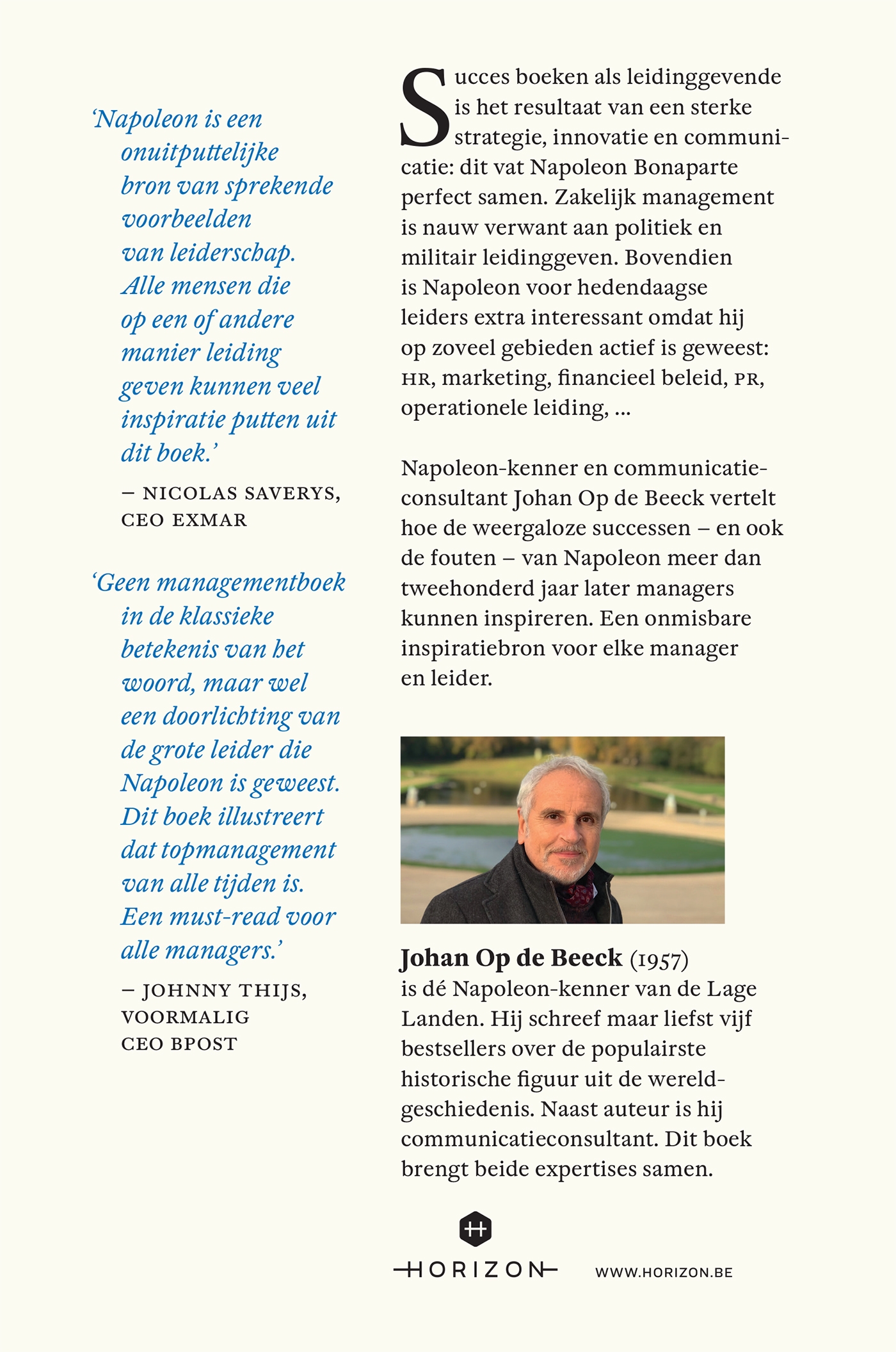 Achterkant van Napoleon