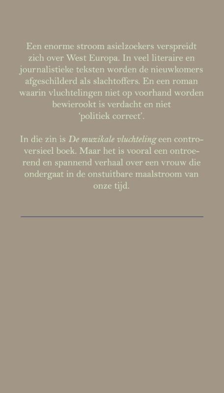 Achterkant van De muzikale vluchteling