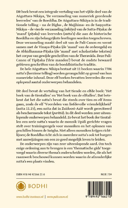 Achterkant van 5 Het boek van tien- en elftallen