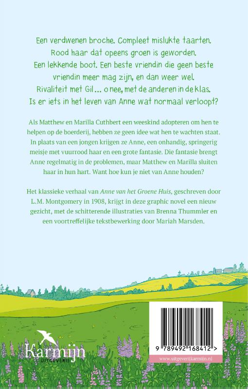Achterkant van Anne van het Groene Huis