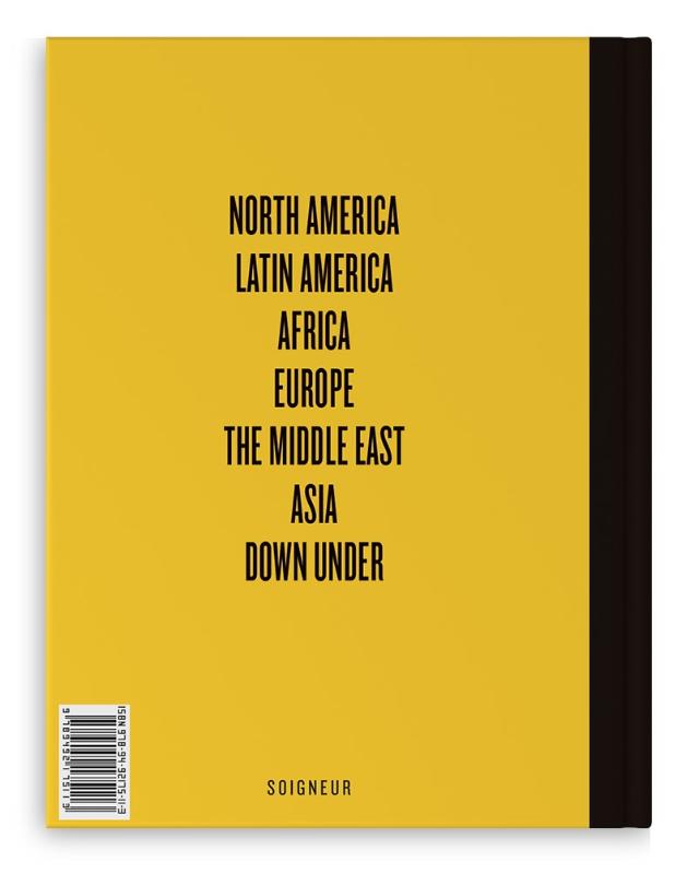 Achterkant van Global cycling guidebook