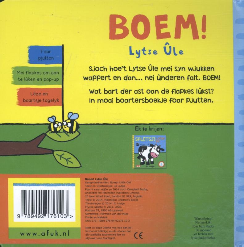 Achterkant van BOEM! Lytse Ûle