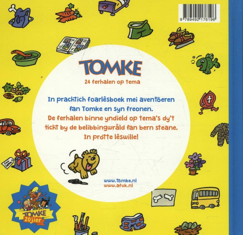 Achterkant van Tomkes foarlêsfeest