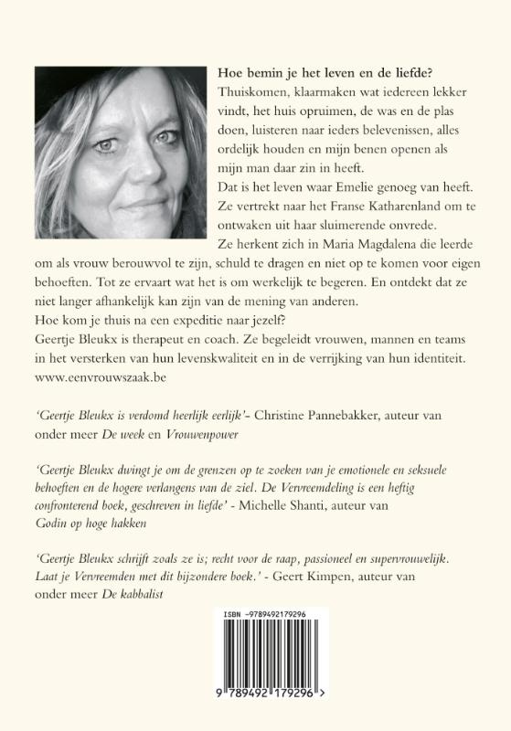 Achterkant van De Vervreemdeling