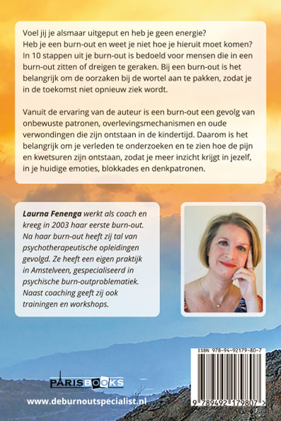 Achterkant van De burn-out specialist