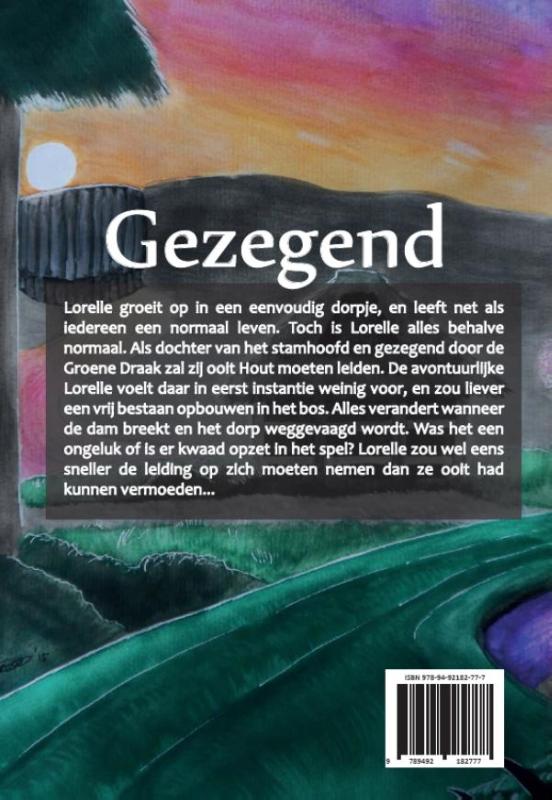 Achterkant van Gezegend I - Het erfdeel van de draak