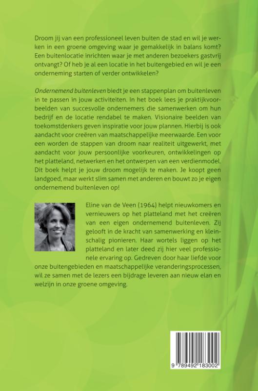 Achterkant van Ondernemend buitenleven