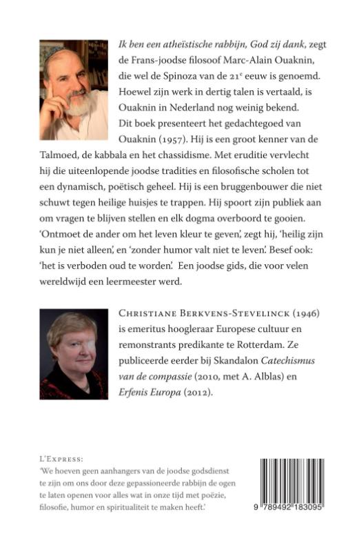 Achterkant van Marc-Alain Ouaknin
