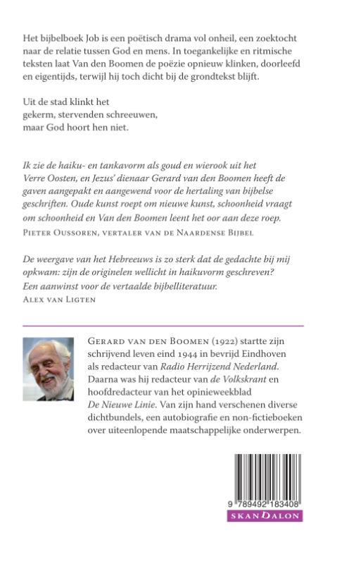 Achterkant van Hoe Job overeind bleef