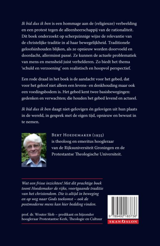 Achterkant van Ik bid dus ik ben