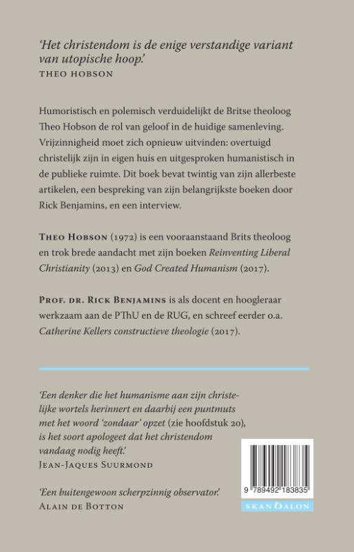 Achterkant van Theo Hobsons gelovig humanisme