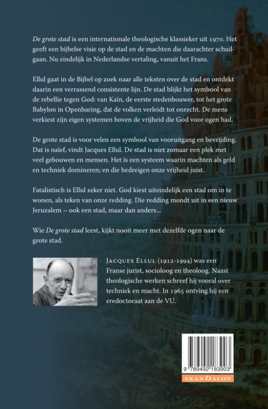 Achterkant van De grote stad
