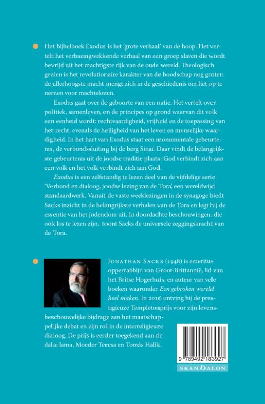 Achterkant van Exodus, boek van de bevrijding