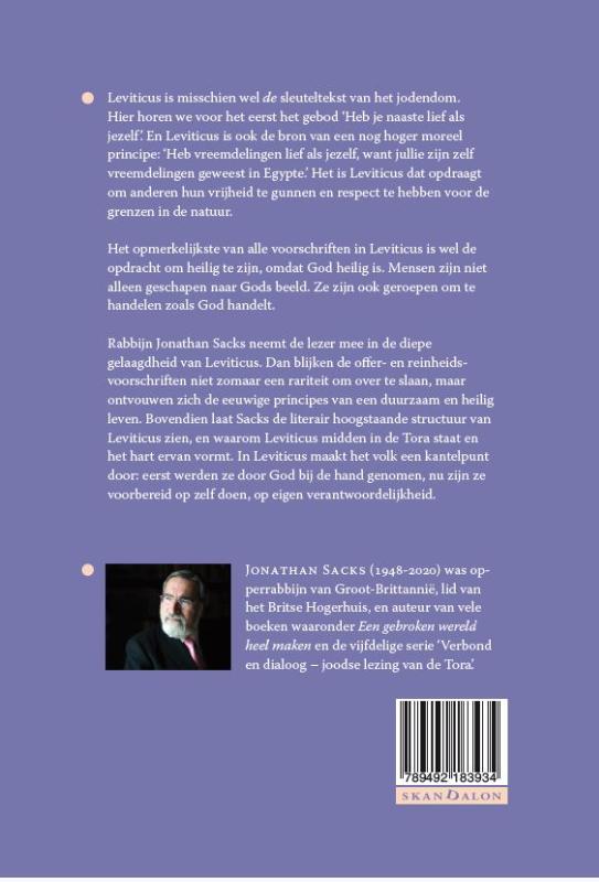 Achterkant van Leviticus