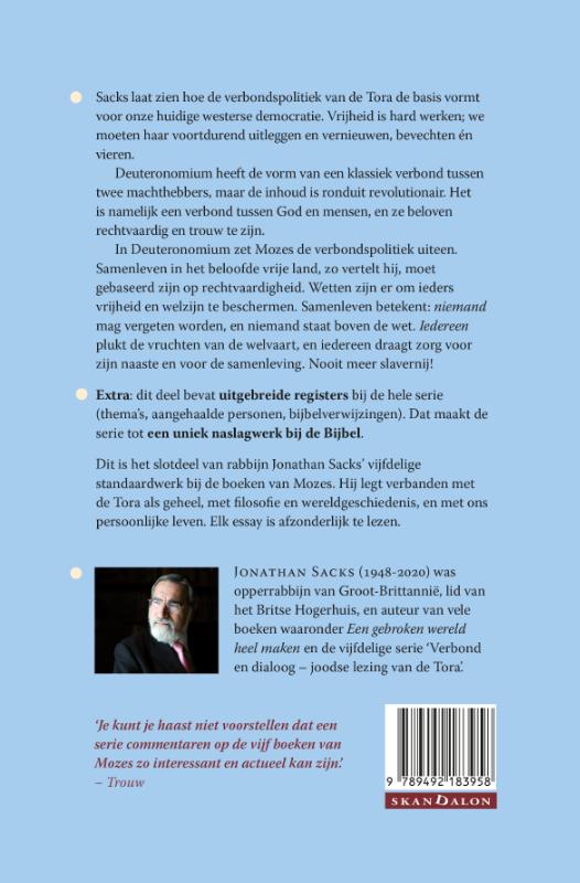 Achterkant van Deuteronomium