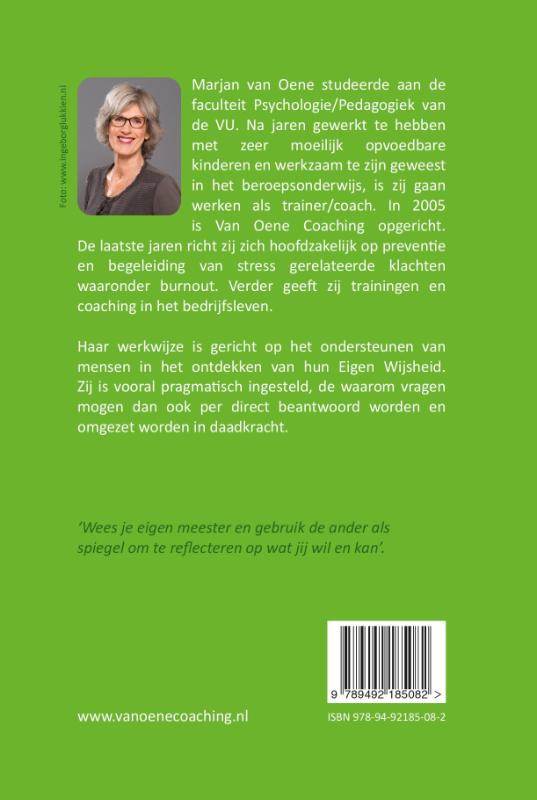 Achterkant van Nu Hulp bij stress