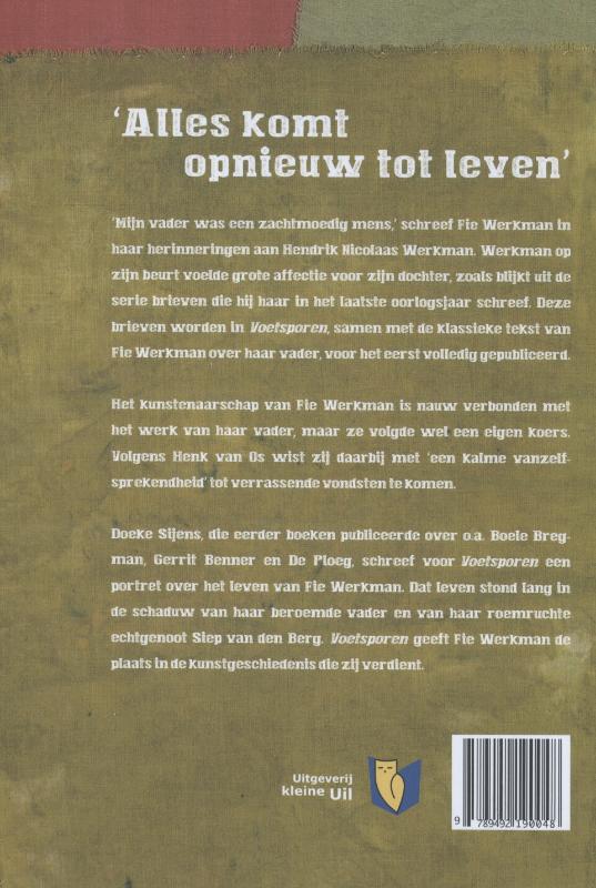 Achterkant van Voetsporen