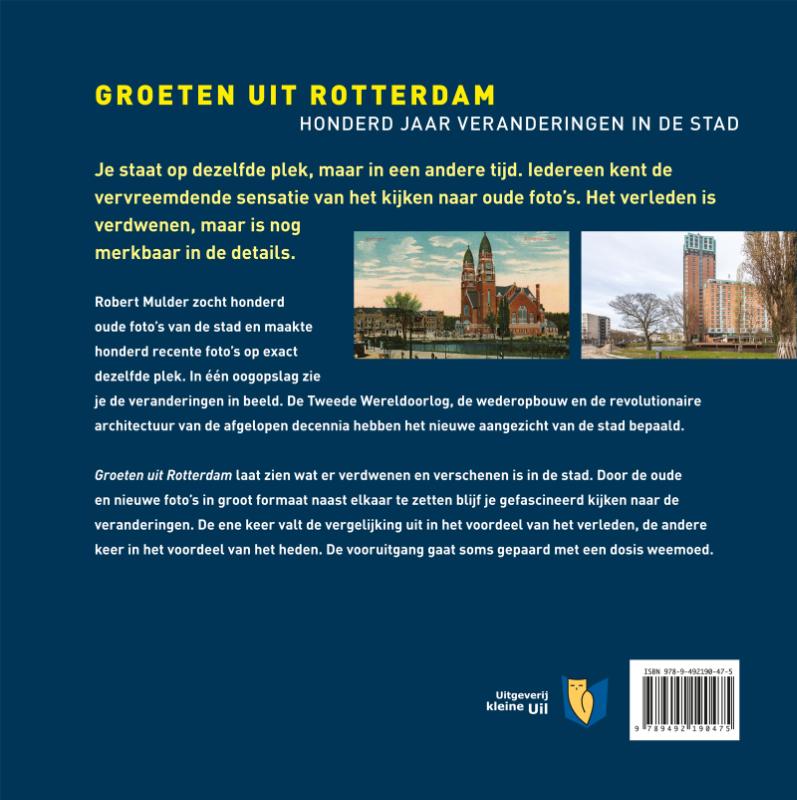 Achterkant van Groeten uit Rotterdam