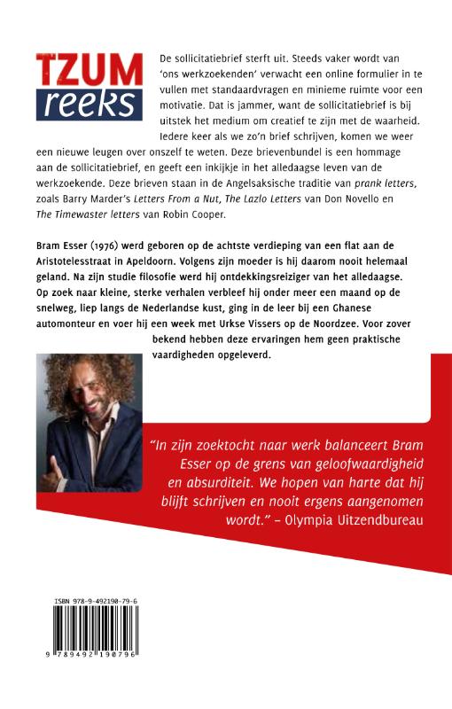 Achterkant van De sollicitant