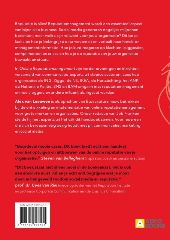 Achterkant van Online reputatiemanagement