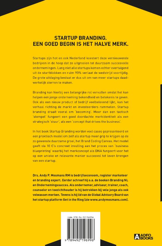 Achterkant van Startup Branding