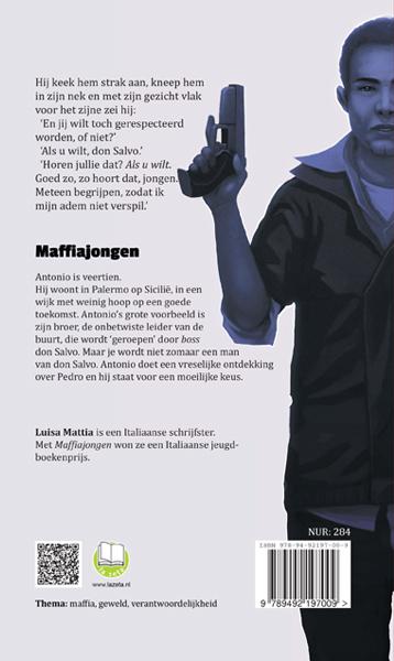 Achterkant van Maffiajongen