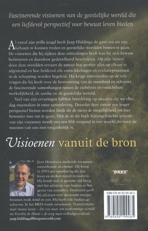 Achterkant van Visioenen vanuit de bron