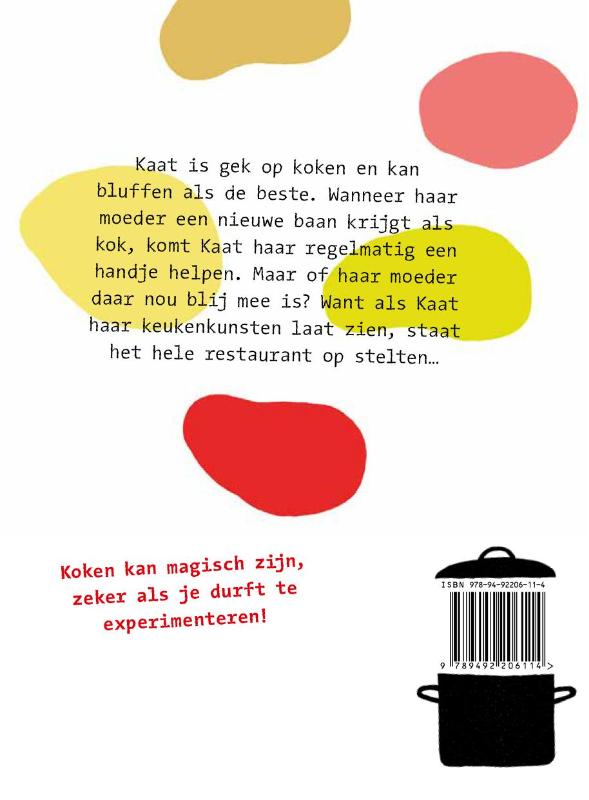 Achterkant van Keukenkaat aan de kook