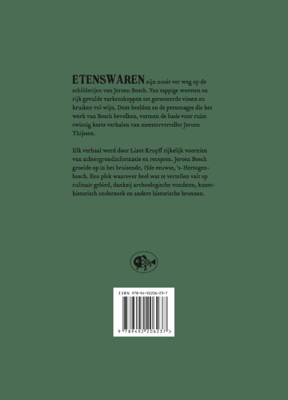Achterkant van Puntneuzen en kersenpitten