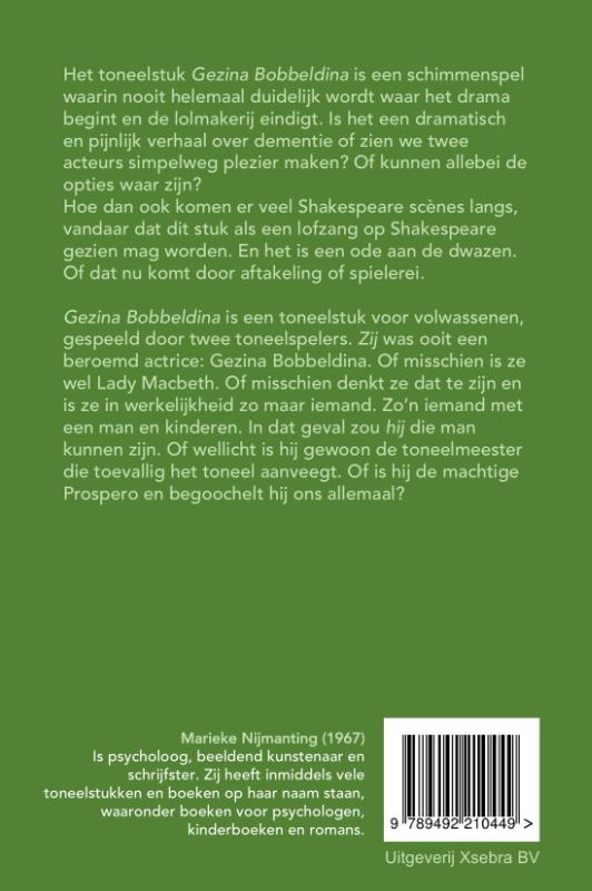 Achterkant van Gezina Bobbeldina
