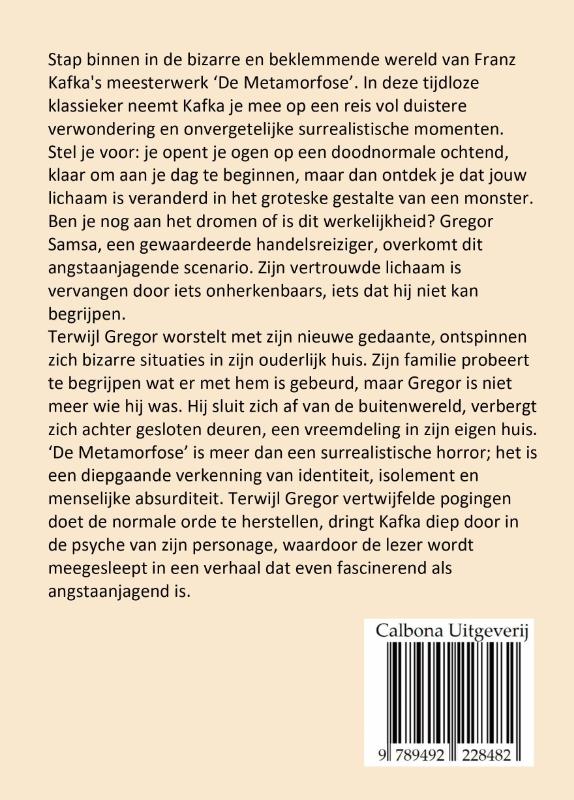 Achterkant van De metamorfose
