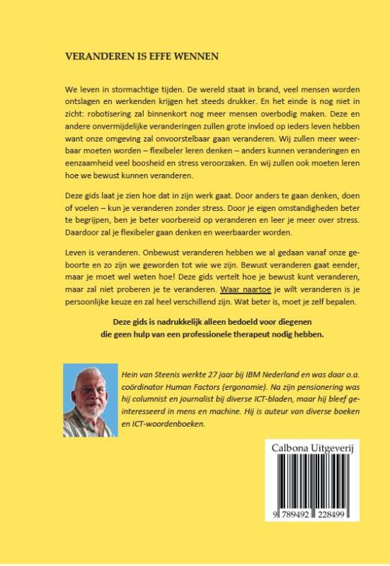 Achterkant van Veranderen is effe wennen