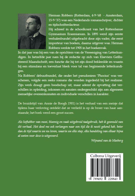 Achterkant van De bruidstijd van de Rotterdamse Annie de Boogh