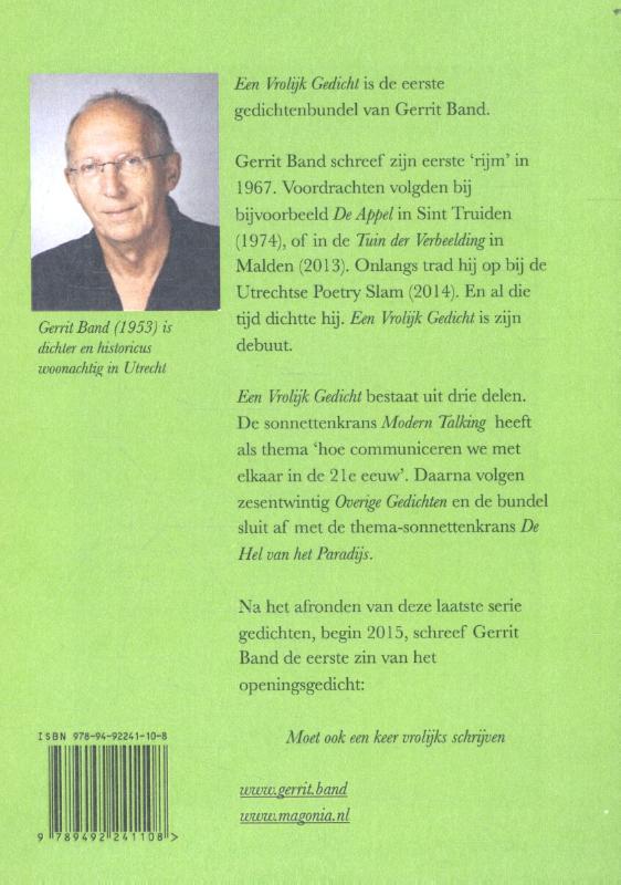 Achterkant van Een vrolijk gedicht
