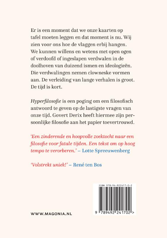 Achterkant van Hyperfilosofie