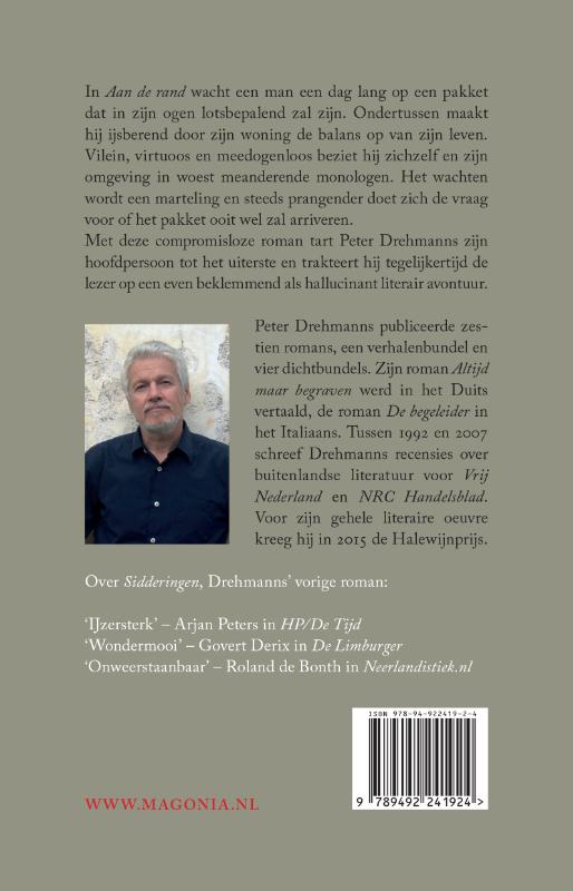 Achterkant van Aan de rand