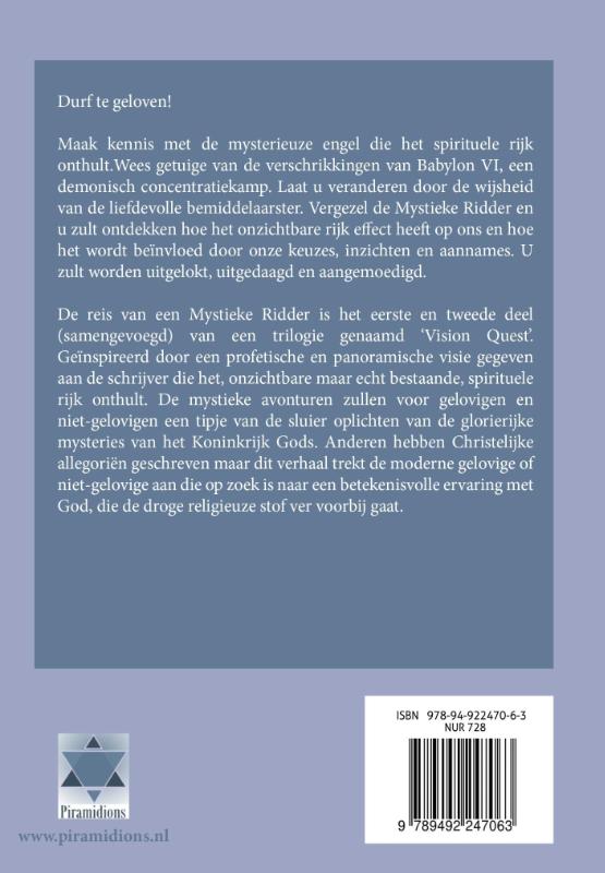 Achterkant van Vision quest