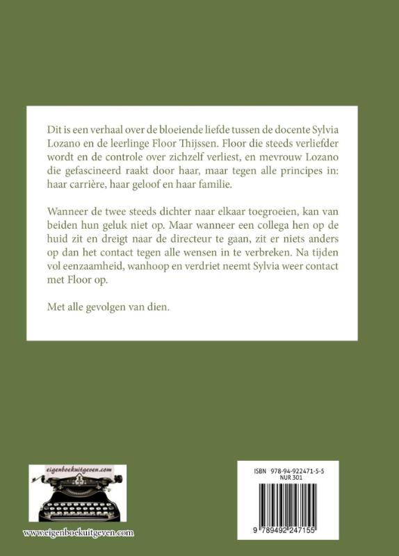 Achterkant van De liefde waarover niemand mocht weten