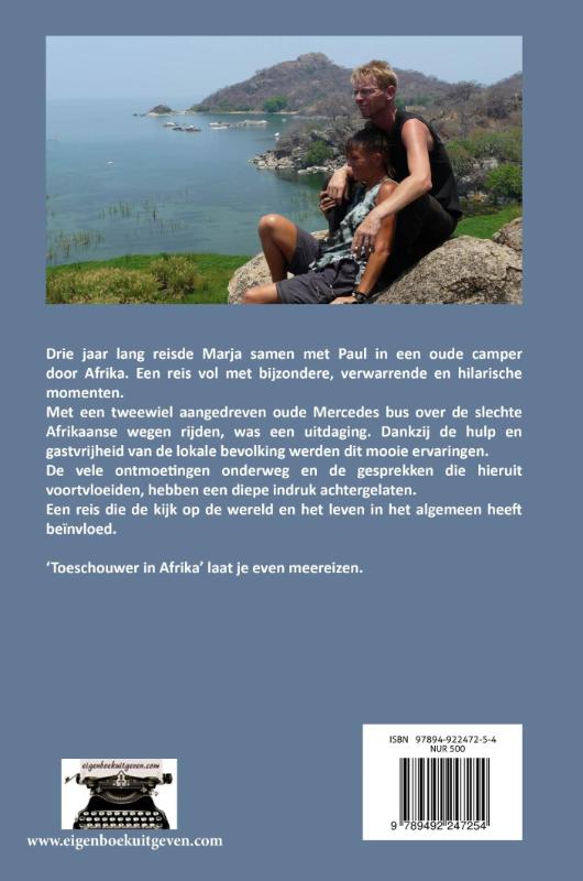 Achterkant van Toeschouwer in Afrika