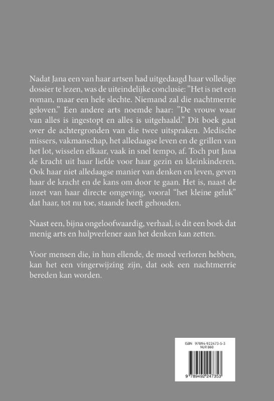 Achterkant van Amazone op een nachtmerrie