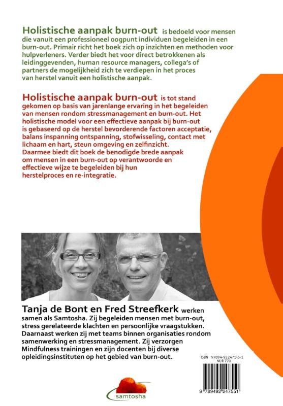 Achterkant van Holistische aanpak burn-out