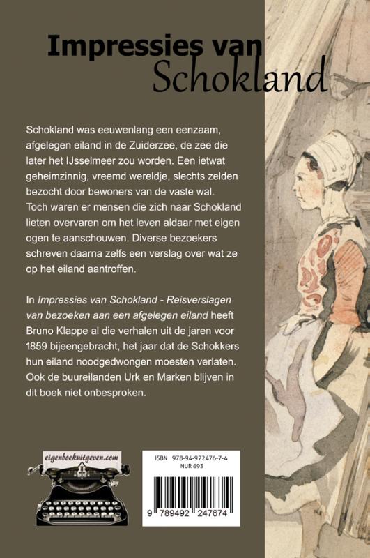 Achterkant van Impressies van Schokland