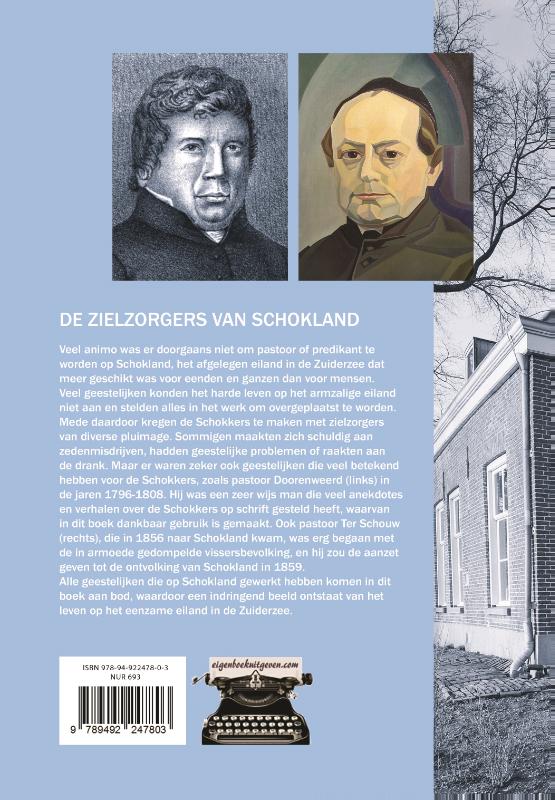 Achterkant van De zielzorgers van Schokland