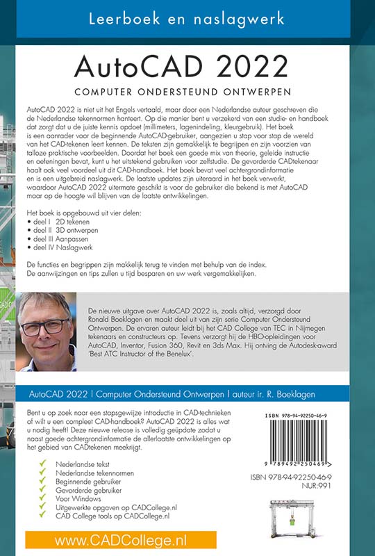 Achterkant van AutoCAD 2022