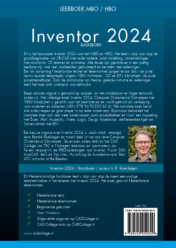 Achterkant van Inventor 2024
