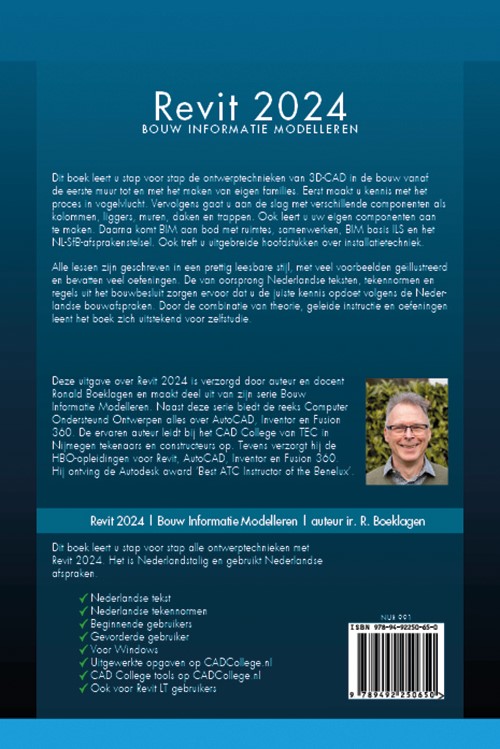 Achterkant van Revit 2024